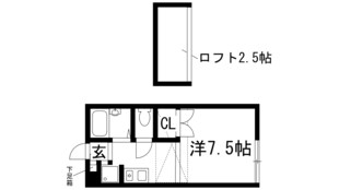 クレスト平井山荘Ｂ棟の物件間取画像